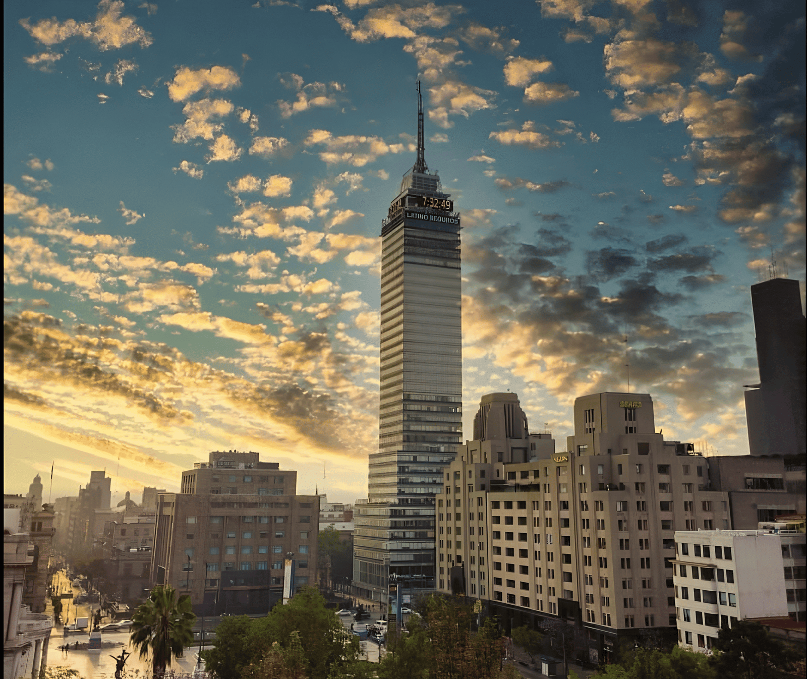 Tour al mirador de la Torre Latino en el corazón de Ciudad de México. Salida desde el centro de la CDMX.