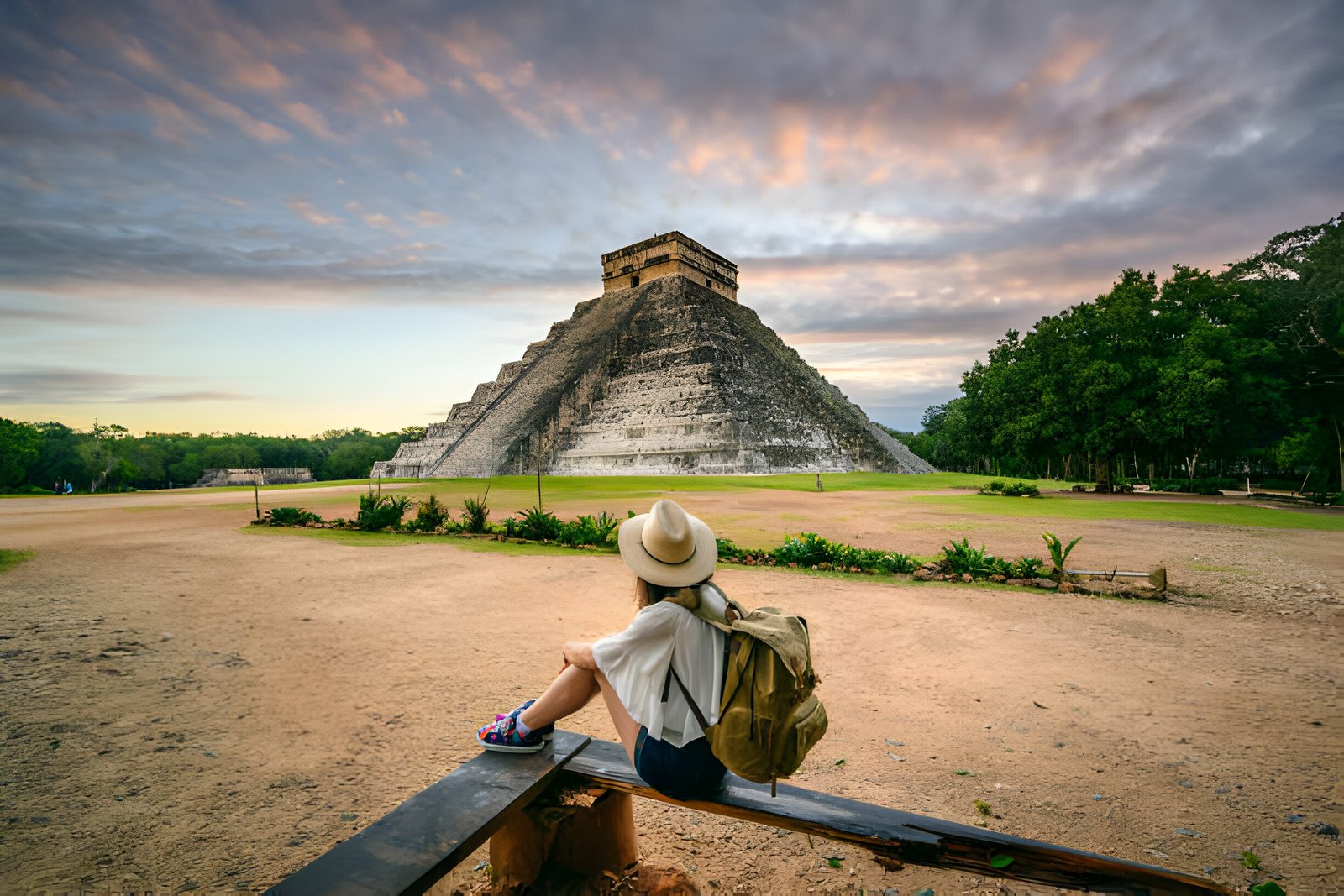Tour premium compartido a Chichén Itzá + Izamal pueblo mágico + cenote ik kil, saliendo desde Mérida Yucatán.